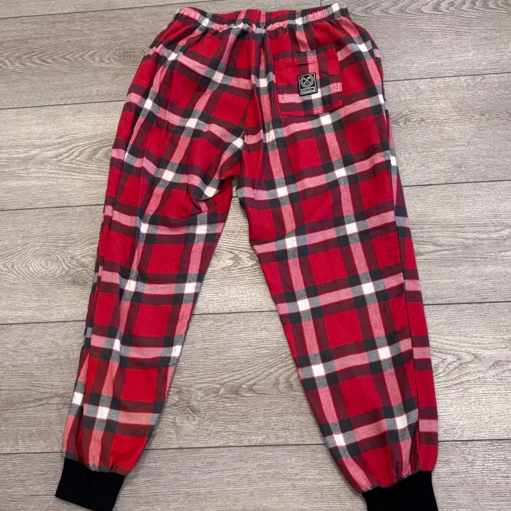 Dixxon Flannel Co Pajama Pants Mens Medium Red Plaid Jogger Lounge Sleepwear